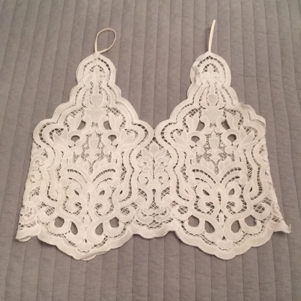 Handmade Lace Strappy Top